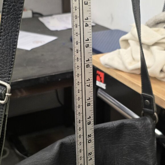 The SAK Silverlake Black Leather Studded Fringe Crossbody Shoulder Bag - Picture 13 of 13